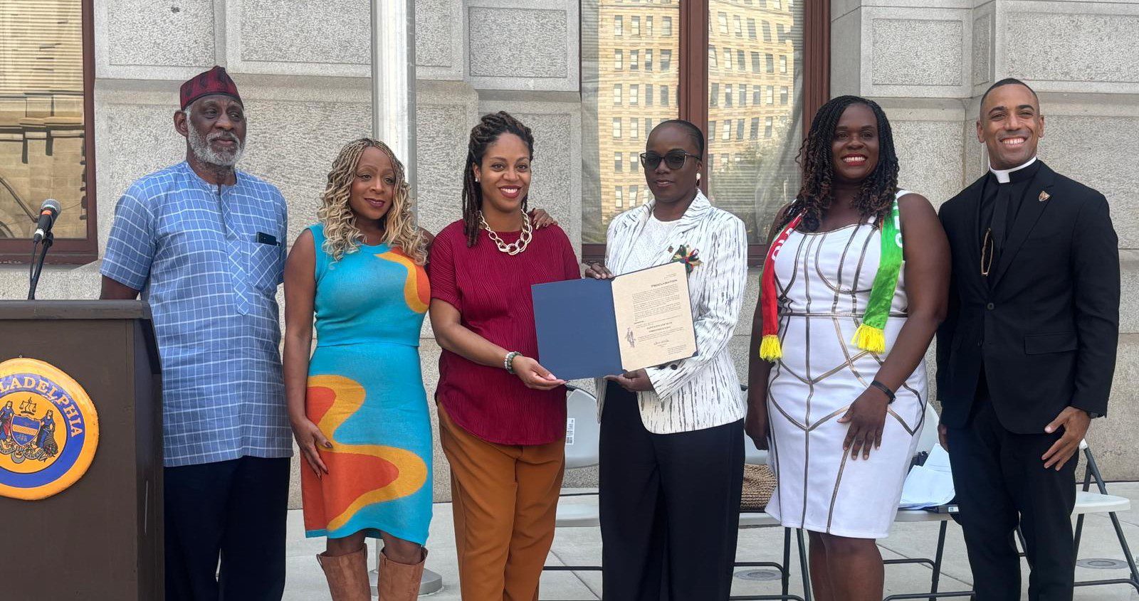 Saint Kitts and Nevis 42nd Anniversary of Independence Celebrated with Flag Raising Ceremony at Philadelphia City Hall